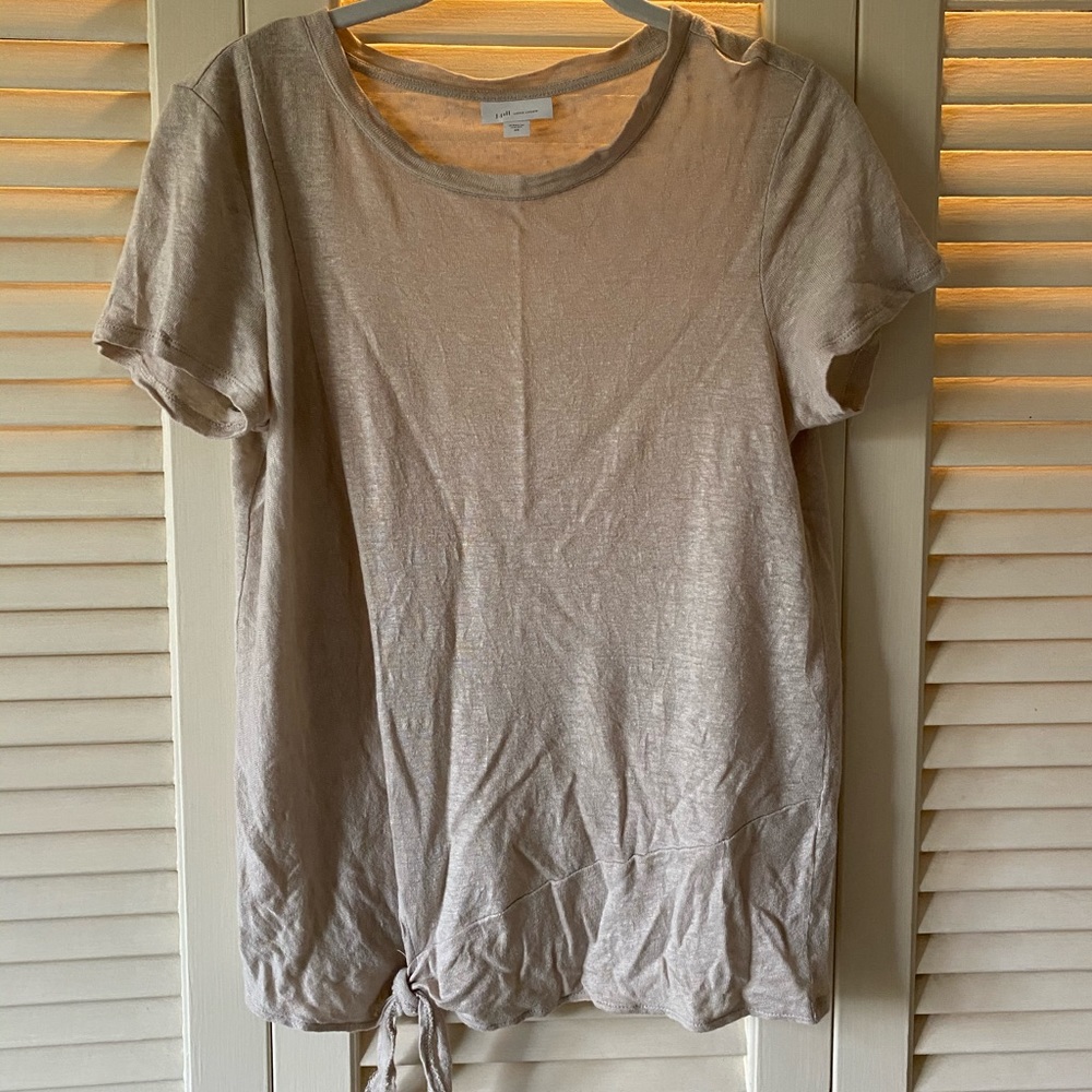 Soft Linen knit J.Jill t-shirt in Small